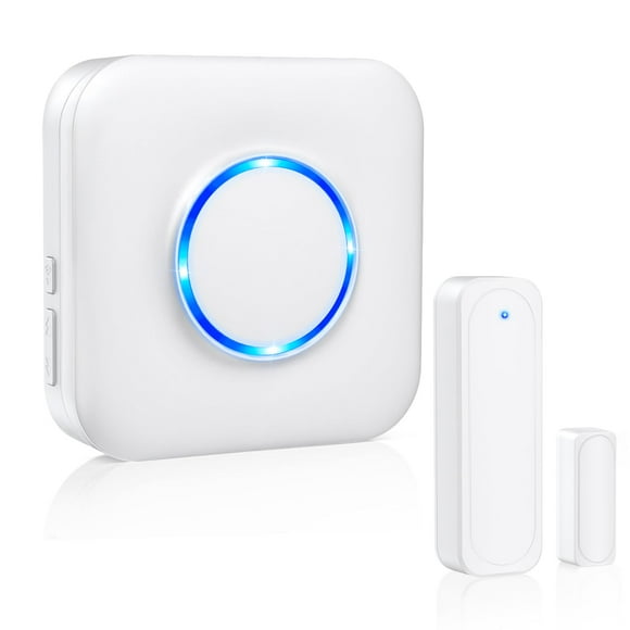 Timbre de puerta inalámbrico Satisure con sensor de apertura y alarma de 600 m