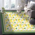 thumbnail image 5 of Area Rugs 5x8 Ft Summer Yellow Lemon with Green Leaves Non-Slip Washable Rug Indoor Rug Floor Mats Non Shedding Carpet for Living Room Bedroom Dining Room Home Decor, 5 of 8