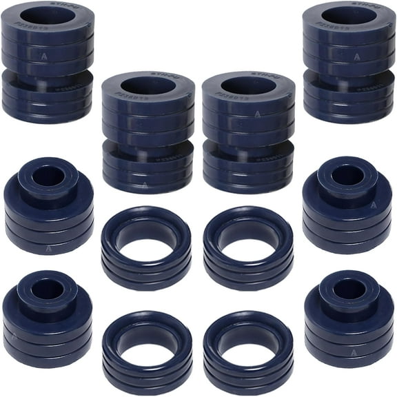 AUTOACER - Complete Front & Rear Body Cab Mount Bushing Kit 16 pcs - Compatible With Ram 1500 (1994-2001) 2500 (1994-2002) 3500 (1994-2002) Extended Cab Models only 2/4WD Polyurethane PU Bushings