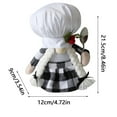 thumbnail image 3 of Christmas Savings Clearance! FELTREE Christmas Decorations Dwarf Chef Doll Festival Plush Doll Chef Festival Faceless Doll Decoration Ornament, 3 of 6