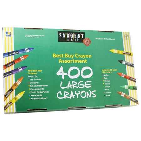 Sargent Art® Best-Buy Crayon Assorted, Large Size, 400