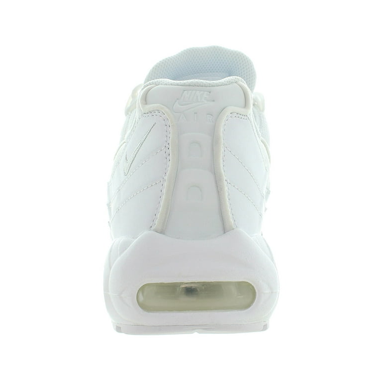 Nike Air Max 95 Essential Sneakers, Triple White, Mesh and Leather