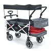 Push Pull Titanium Series Folding Wagon Stroller with Canopy | Black