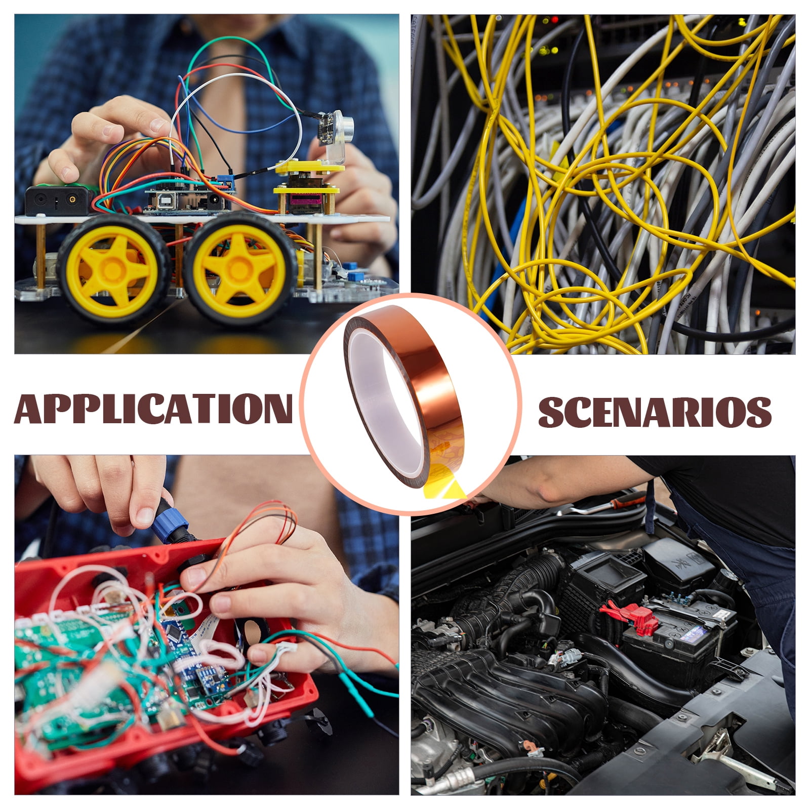 5 Roll High Temperature Resistant Tape DIY Heat Electrician Magnetic Electrical Appliance Practical Multi-function