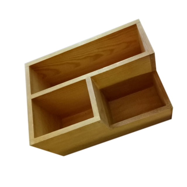Flor De Caja De Almacenamiento Decoración De Escritorio 20cm Gloria Plantador de flores de madera