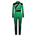 thumbnail image 2 of LiiYii Leotard for Girls Long Sleeve Dance Unitard Gymnastics Bodysuit Active Biketards Tumbling Outfit Catsuit Green 6, 2 of 4