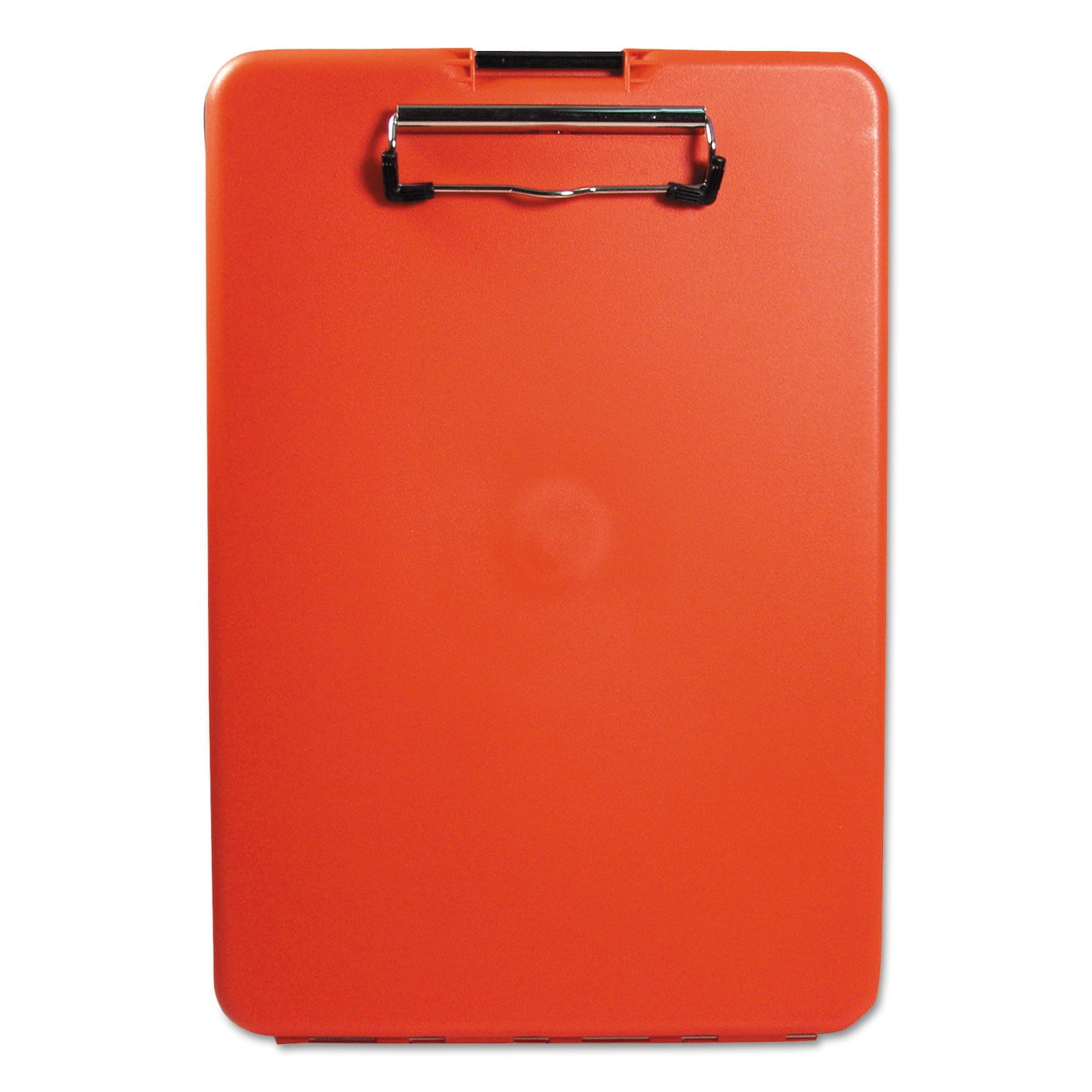 Saunders Slimmate Storage Clipboard, 1/2" Clip Capacity, Holds 8 1/2" x 11" Sheets, Red