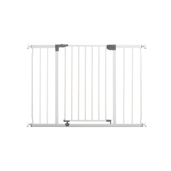 Puerta de seguridad Liberty Extra ancha Blanca de metal Dreambaby, 99 a 106 cm de ancho y 76 cm de altura