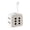 White, variant on Fuzzy Plush Dice for Car Mirror, Soft Plush Dots - Cute Game Prop Decorative Pendant for Car Interior Hanging Ornament Decoration