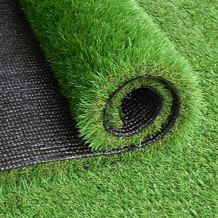 Nisorpa Realistic Thick 3.3ft x 32.8ft Artificial Grass Turf Fake Lawn Grass Rug Synthetic Landscape Grass Mat