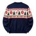 thumbnail image 5 of JAJAHO Kids Boys Christmas Sweatshirt Christmas Tree Print Crew Neck Pullover Xmas Holiday Tops For 2-14 Years, 5 of 5
