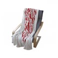 thumbnail image 4 of High Heels Soft Flannel Fleece Throw Blanket, Heart with Scarlet High Heel Shoe Silhouettes Love Woman Illustration, Cozy Plush for Indoor and Outdoor Use, 50" x 70", Scarlet and White, by Ambesonne, 4 of 6