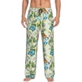 thumbnail image 1 of Fotbe Meadow Plants And Butterflies Pantalones de Pijama para Hombre, Pantalones de Dormir, Pantalones de Casa con Cintura Ajustable y Bolsillos-X-Large, 1 of 6