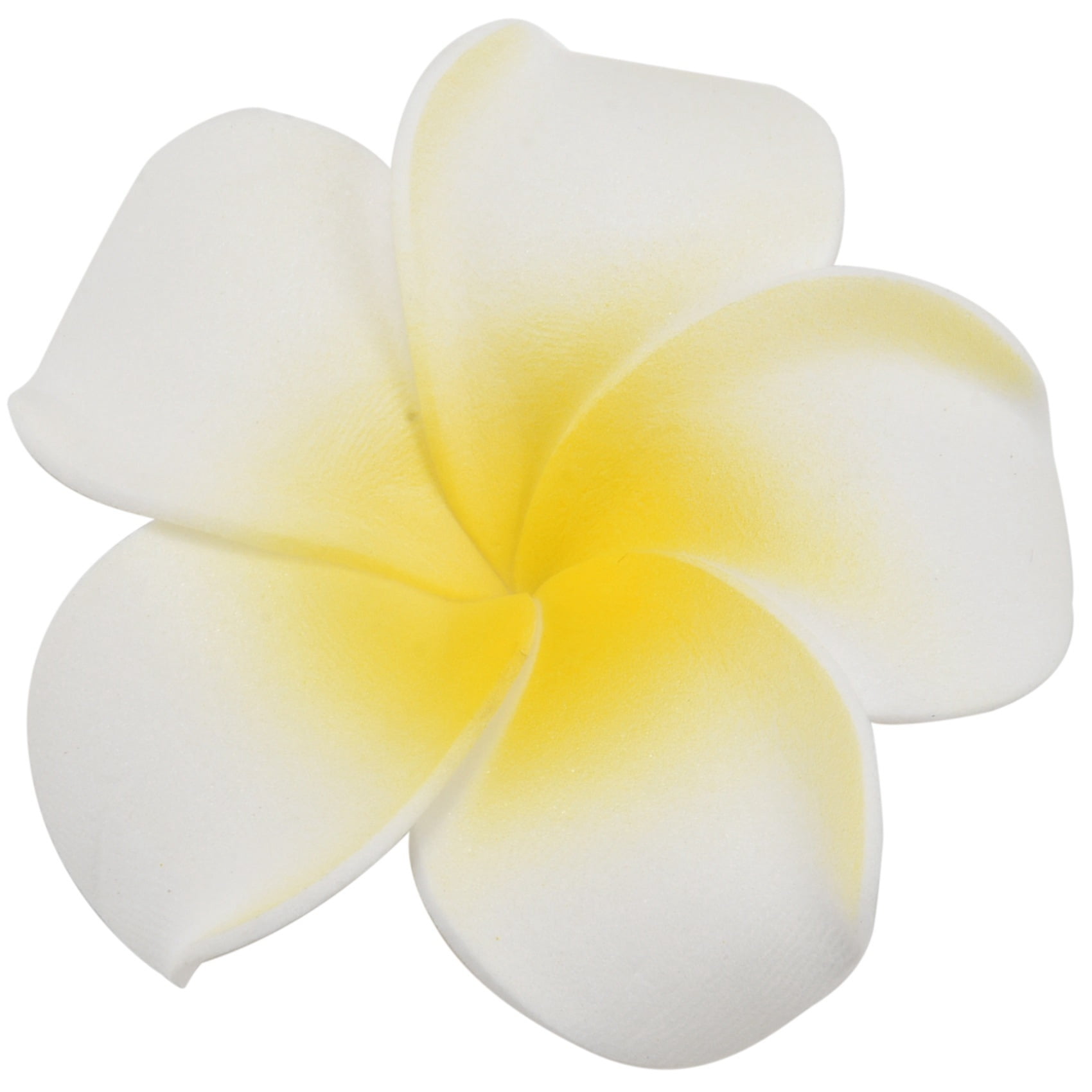 Flowers on Recycled Polyester Fabric Plumeria Frangipani