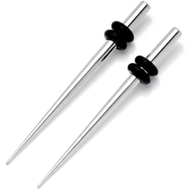 Body Candy Body Candy Stainless Steel Micro Taper Straight Plug Set