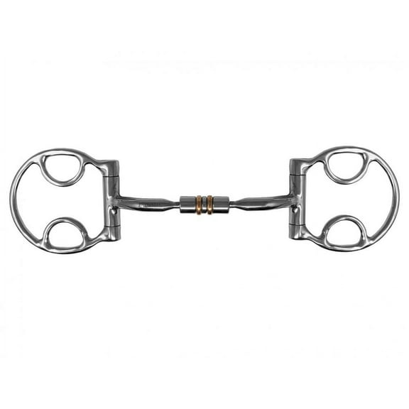 Showman Western Fixed D-Ring Bit w/ Copper Roller Mouth