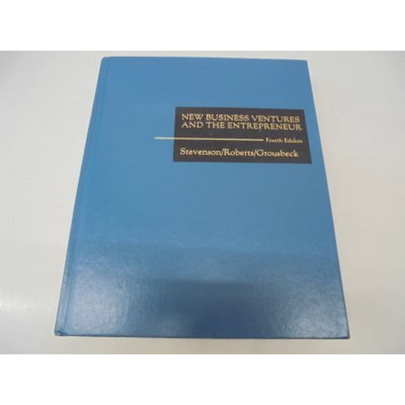 Pre-Owned New Business Ventures and the Entrepreneur, 9780256110302, 0256110301, Hardcover, 4th edition