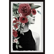 Parvez Taj Red Blooms Framed Wall Art
