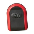 thumbnail image 4 of Box Key Cabinet Organizer Locking Digital Wall Mounted Key Storage Box for Emergency Entry Indoor Outdoor Valets Realtors Hotels Red, 4 of 9