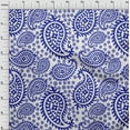 thumbnail image 4 of oneOone Velvet Blue Fabric Asian Paisley Craft Projects Decor Fabric Printed By The Yard 58 Inch Wide, 4 of 4