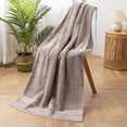 thumbnail image 3 of 3 Pack Luxury Bath Towels, 100% Cotton Towel Set (1 Large Bath Towel, 1 Hand Towel, 1 Washcloth) Brown, 3 of 5