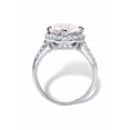 thumbnail image 2 of PalmBeach Jewelry 4.45 TCW Round White Cubic Zirconia Halo Bridal Engagement Ring in 10k White Gold, 2 of 5
