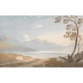 thumbnail image 2 of John Varley 14x11 Black Ornate Wood Framed Double Matted Museum Art Print Titled: A Welsh Landscape a Lay-In’, 2 of 5