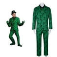 thumbnail image 2 of Disfraz de Cosplay de Riddler de la temporada 1 de Gotham, traje de signo de interrogación verde, disfraz de villano de Cosplay de Halloween, trajes de Riddler, 2 of 4