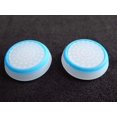thumbnail image 2 of Tapa de joystick SZLG blanco-azul, paquete de 2, agarre de silicona, 2 of 2