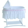 Goodnight Baby Bassinet, Half Skirt, Whi