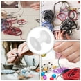 thumbnail image 3 of Miangastore 5 Pcs Empty Plastic Spools Ribbon Spools Thread String Bobbin Wire Weaving Bobbin Craft Spools For Embroidery And Sewing Machine White, 3 of 8