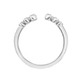 thumbnail image 3 of Keepsake 1/10 Carat T.W. Diamond Open Stacking Ring in Sterling Silver, 3 of 5