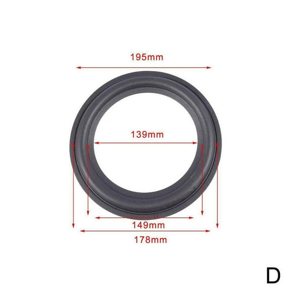 FurNest BAILIY 3/4/5/6/6.5/8/10/12 inch Elastic Rubber for Speaker Repair Soft Woofer K7T7 Sur