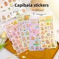 thumbnail image 3 of Pegatinas de capibara, pegatinas creativas con láser, pegatinas de cuentas de mano, pegatinas de capibara de dibujos animados, pegatinas decorativas para niños DIY, 3 of 5
