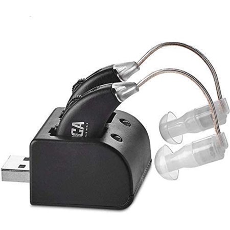 MEDca Digital Hearing Amplifier Set Rechargeable Premium BTE Personal Sound Multicolor Amplifier