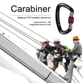thumbnail image 3 of 25KN Climbing Buckle Security Safety Master Lock Rock Climbing, 3 of 8