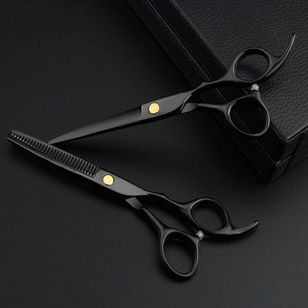 Willstar 3/9pcs Hair Cutting Scissors Set Professional Stainless Steel Barber Thinning Scissors for Barber Salon and Home - image 7 of 16