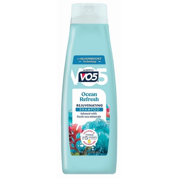 Alberto VO5 Ocean Refresh Rejuvenating Shampoo with Sea Minerals, Paraben Free, Silicone Free, Vitamin-Enriched Formula for Soft & Healthy Hair