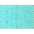 thumbnail image 1 of Ahgly Company Indoor Rectangle Oriental Light Blue Traditional Area Rugs, 5' x 7', 1 of 4