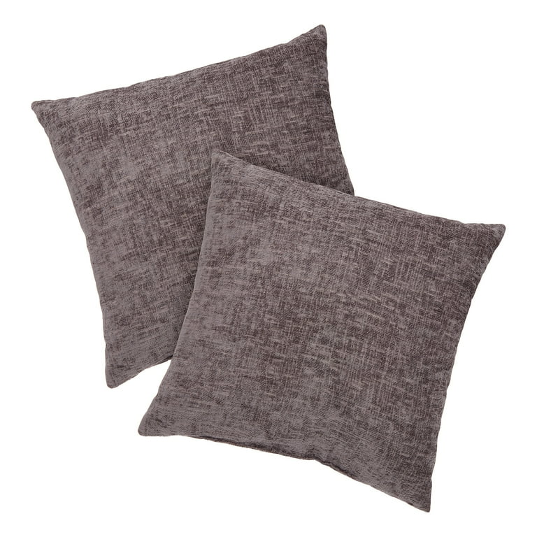 Chenille top throw pillow