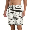 thumbnail image 2 of Bixox Men's Anchors and Ropes printing Casual Classic Fit Short Summer Beach Shorts, 2 of 6