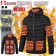 thumbnail image 1 of Chaqueta calefactable de 11 áreas para hombre y mujer, chaquetas calefactoras eléctricas de invierno con Usb para exteriores, abrigo térmico deportivo cálido, ropa, chaleco calentable, 1 of 5