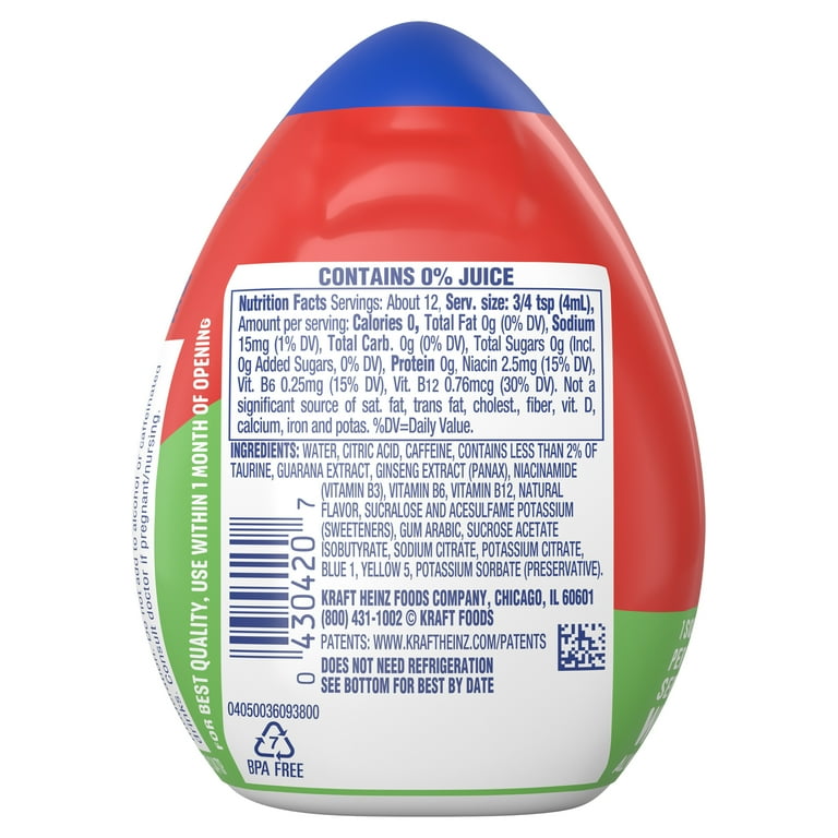 MiO Energy Green Thunder Water Enhancer, Sugar Free, Caffeinated