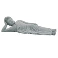 thumbnail image 2 of Maoww Sleeping Buddha Statue Meditating Figurines Hallway Sandstone Sculpture, 2 of 9