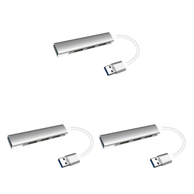 Kearding 4 en 1 USB Hub Muilport Splitter Computadora Laptop Dock Converter Aleación 1-drag-4 Accesorio de computadora Type7 NO7