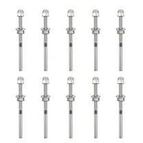 Stainless Steel Cable Tensioner for Deck Railing Systems 10 Pieces Silver Color