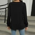 thumbnail image 7 of Womens Fall Clothes T-Shirts, Long Sleeve Shirts for Women Fashion Loose Fit Solid Color Ribbed Crewneck Tees, 7 of 7
