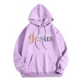 thumbnail image 2 of Christian Hoodies for Women 2025 Fall Winter Long Sleeve Jesus Hooded Sweatshirt with Pockets Pullover Tops, 2 of 4