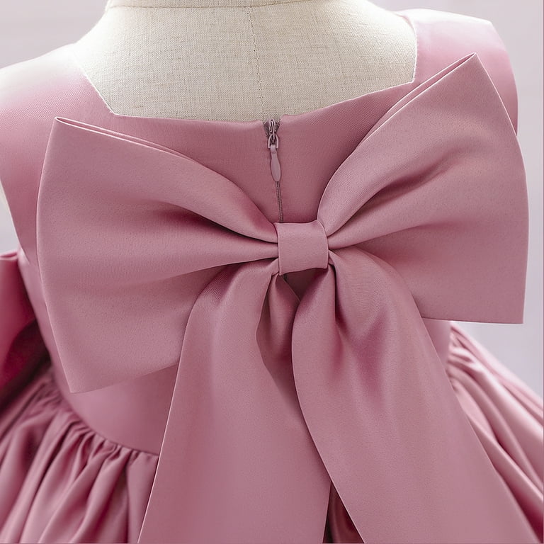 Satin frock for baby clearance girl
