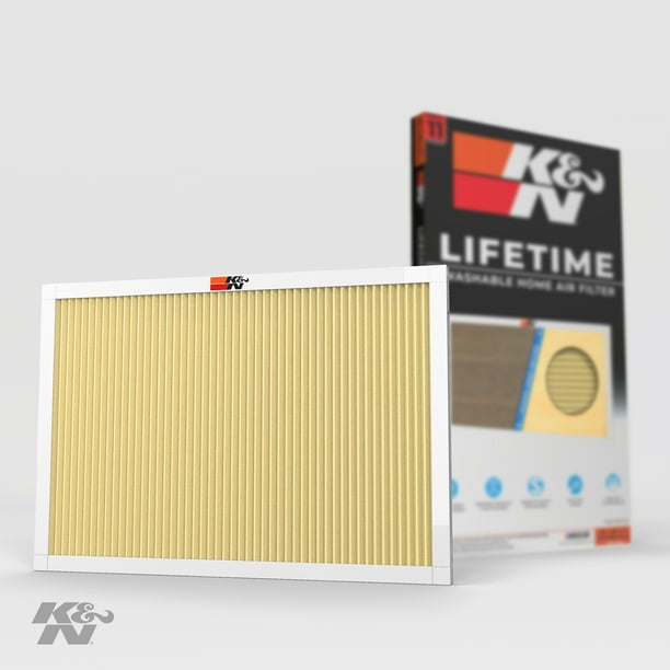K&N 14x24x1 AC Furnace Air Filter; Lifetime Washable Reusable Filter